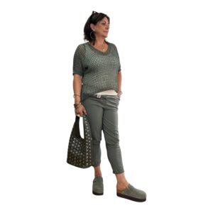 Pull en maille ajourée