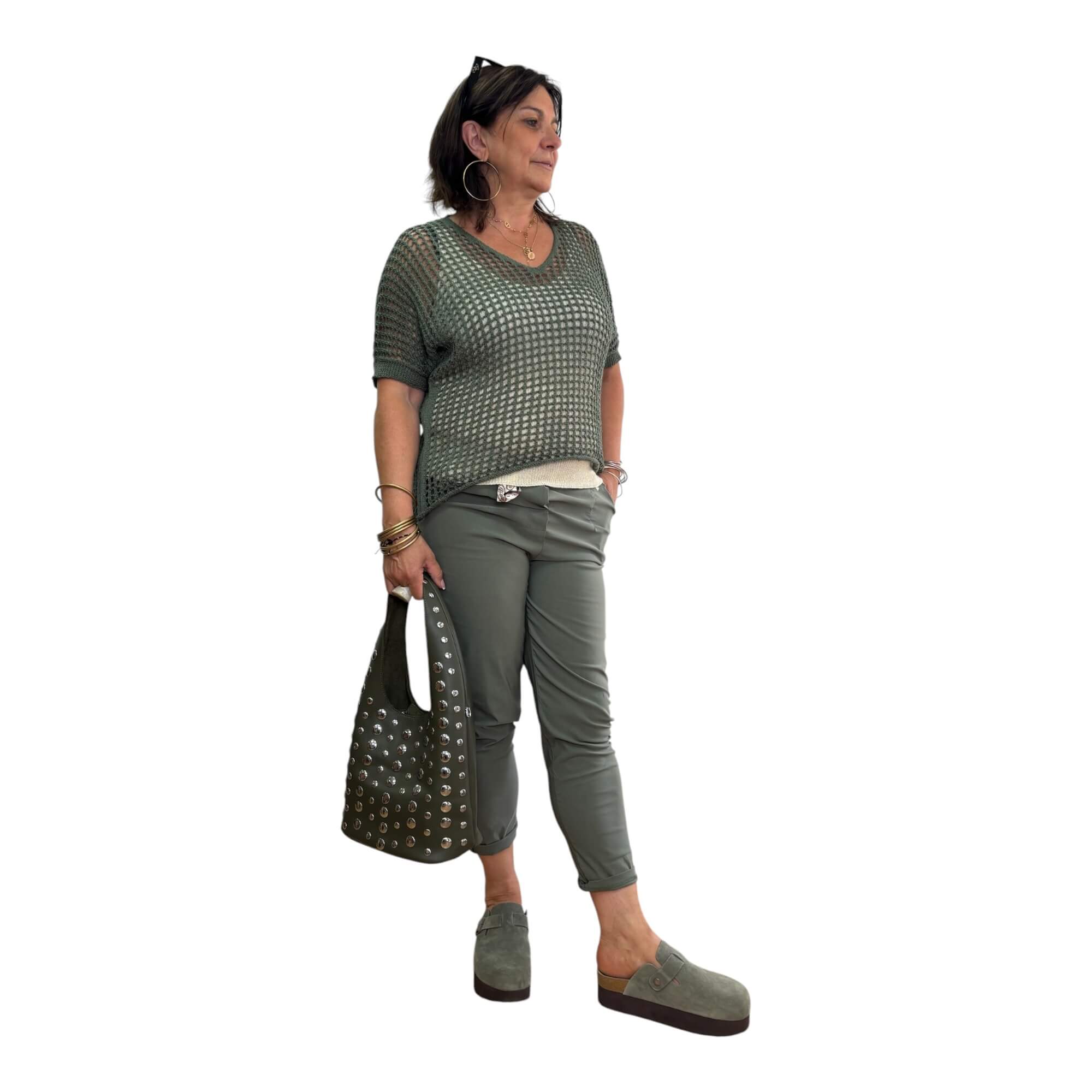 Pull en maille ajourée