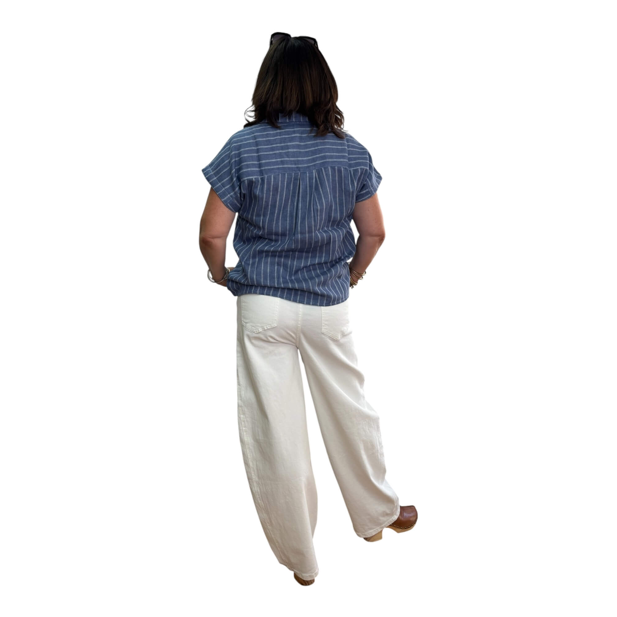 Blouse rayée en coton – Image 3